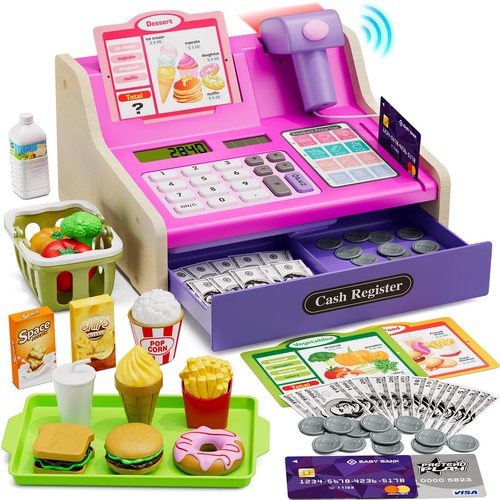 Hyes wooden cash register - wooden,