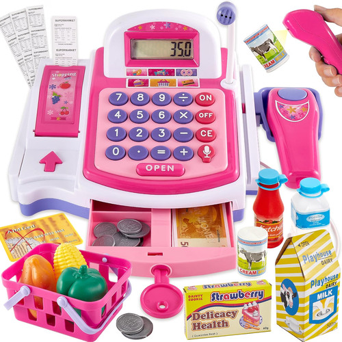 Kids toy till cash register - till,
