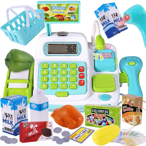 Buyger kids till cash register - cash,